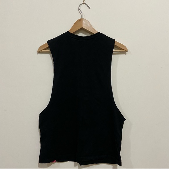 Married To The Mob MTTM 04 Flower Black Tank Top - Picture 2 of 5